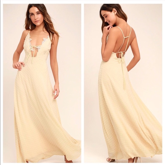 Lulus Dresses & Skirts - ❗️CLEARANCE❗️LULUS Sway With Me Beige  Maxi Dress